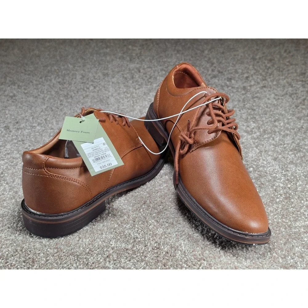 Goodfellow & Co Mens Leo Brown Memory Foam Dress Shoes Size 9